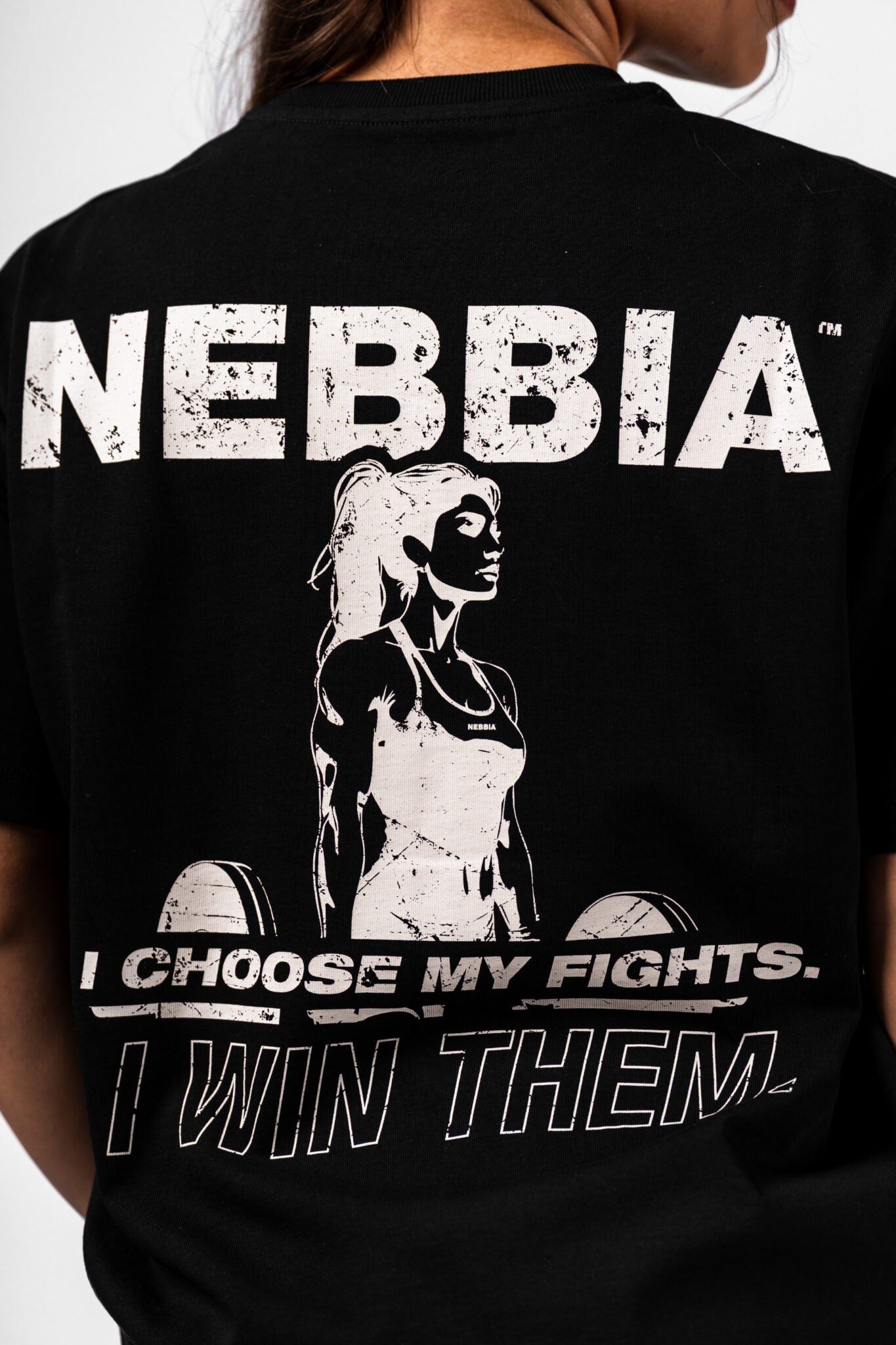 NEBBIA Reset juodi marškinėliai
