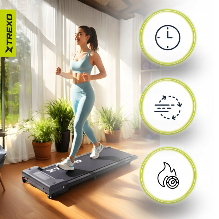 Elektrinis bėgimo / ėjimo takelis TREXO Walking Pad W100 juodas