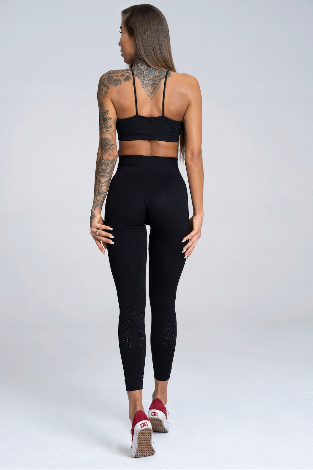 Juodos Gym Glamour Seamless tamprės