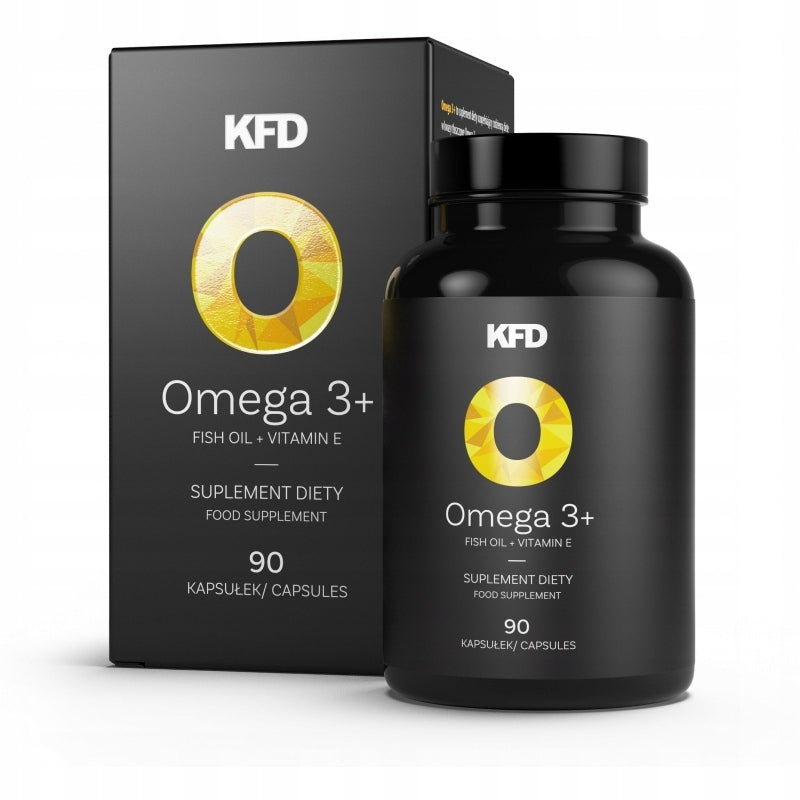 KFD Omega 3+ žuvies taukai 90 kaps.