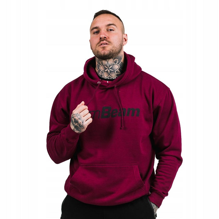 GymBeam Pro Hoodie bliuzonas Burgundy