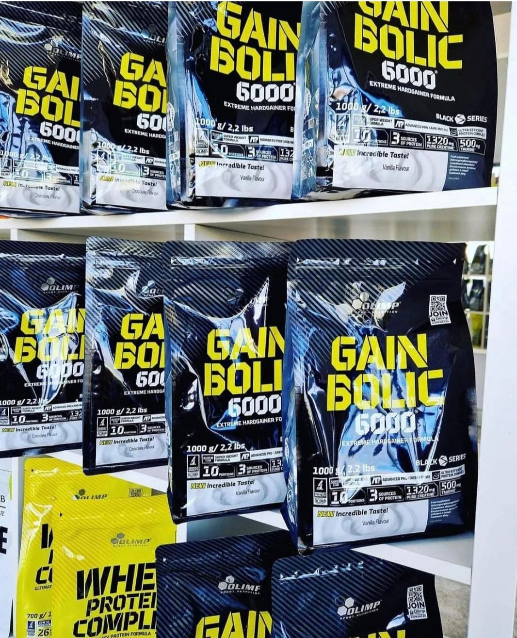 Olimp Sport Nutrition Gain Bolic 6000 Geineris 1kg Braškių Skonio