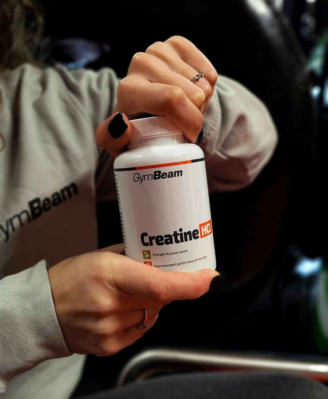 GymBeam kreatino hidrachlorido tabletės HCI