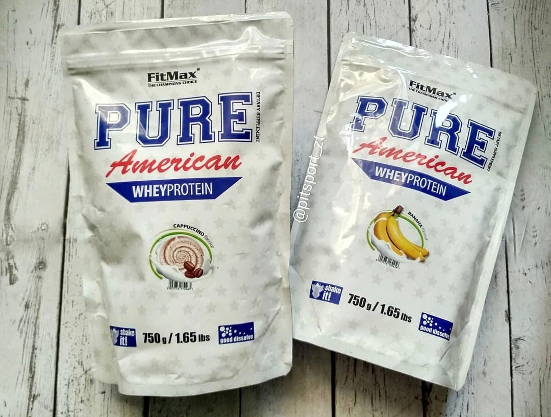 Baltymų koncentratas - WPC FitMax Pure American 750 g, Kapučino Skonio