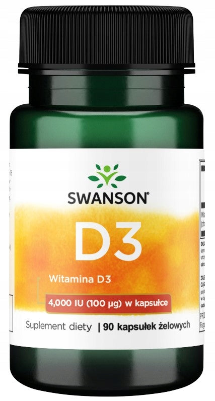 Swanson Vitaminas D-3 4000IU 90 kaps.