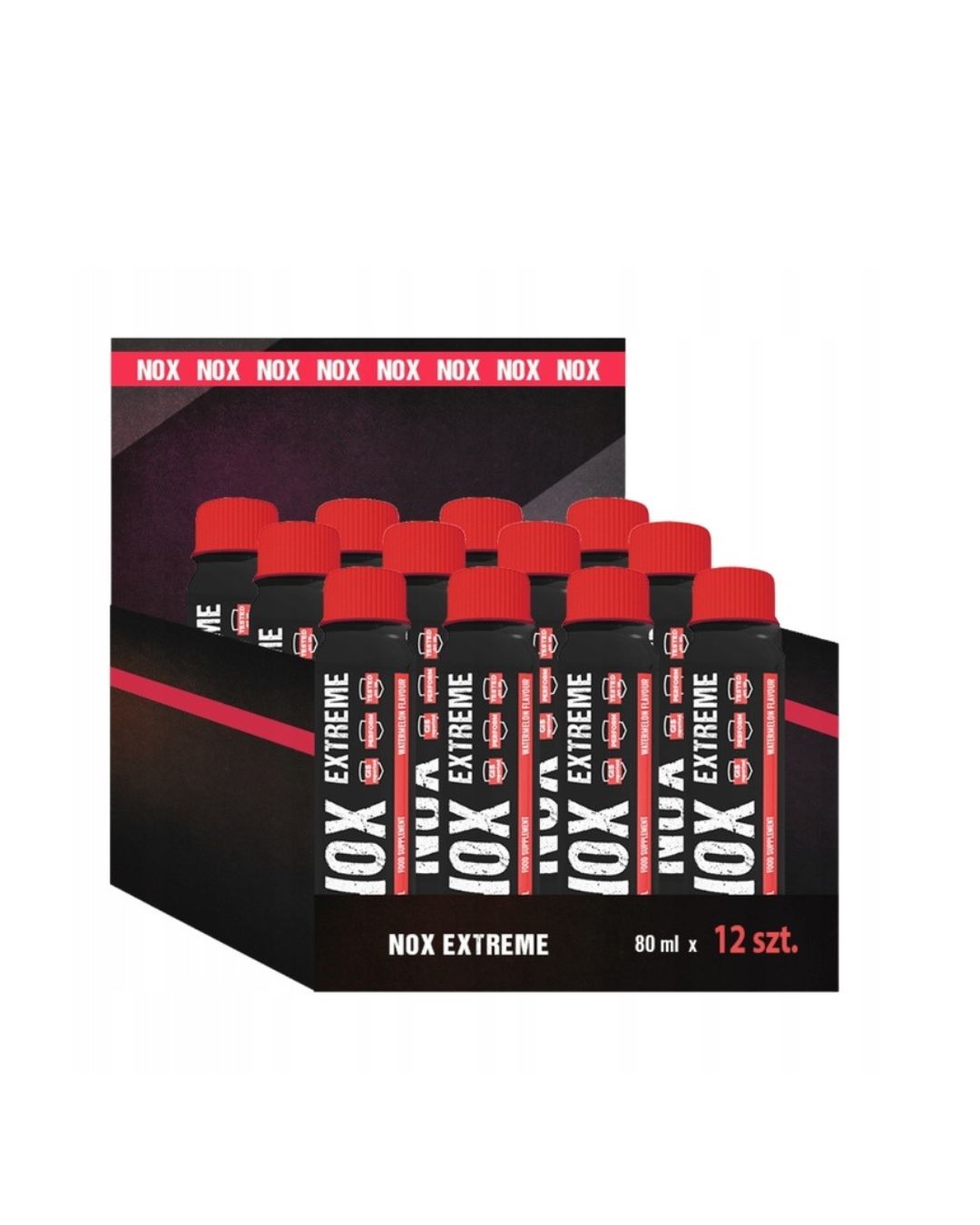 12 x Nowmax NOX Extreme Pre-workout energinis gėrimas 80 ml