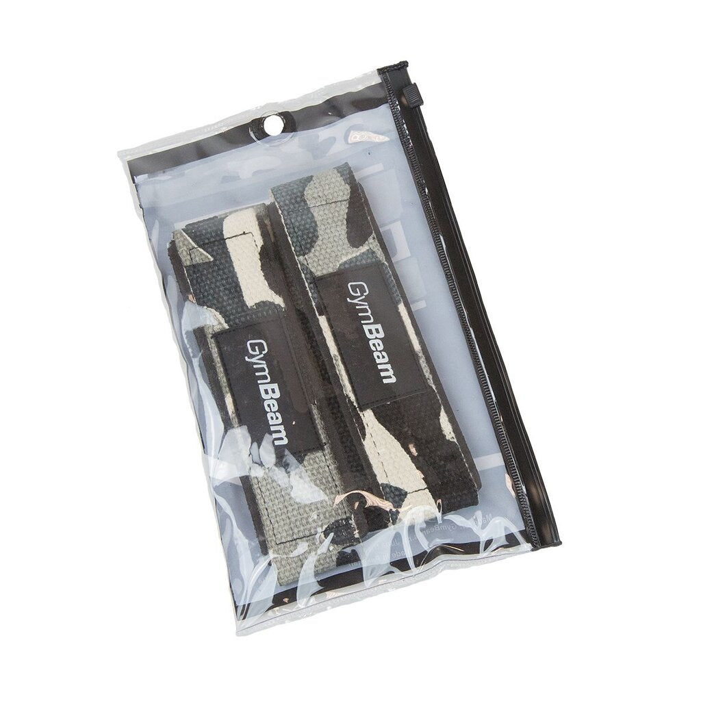 GymBeam Camo Straps svorių kėlimo diržai / strapsai