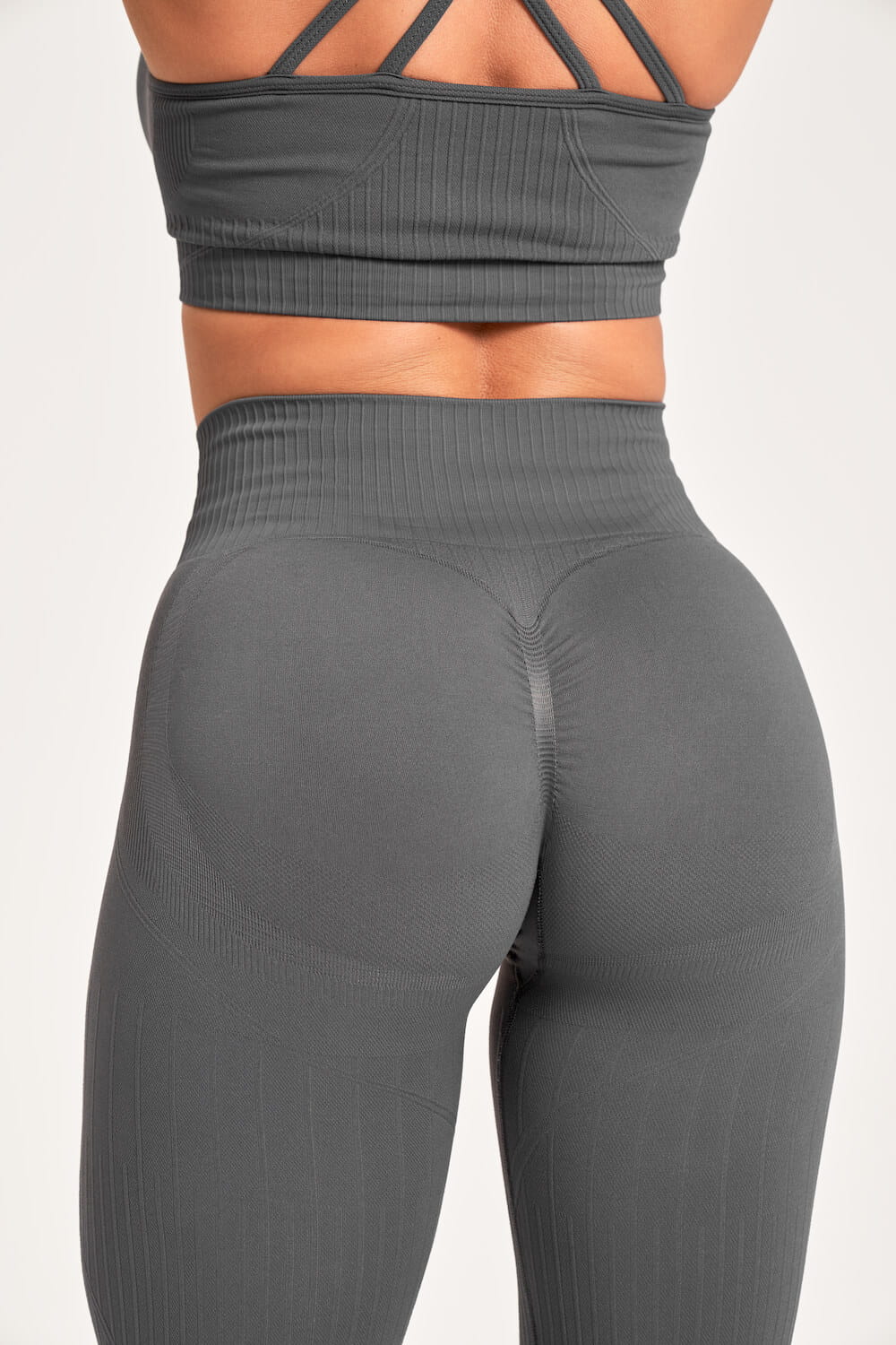 Gym Glamour Dark Silver PUSH UP tamprės