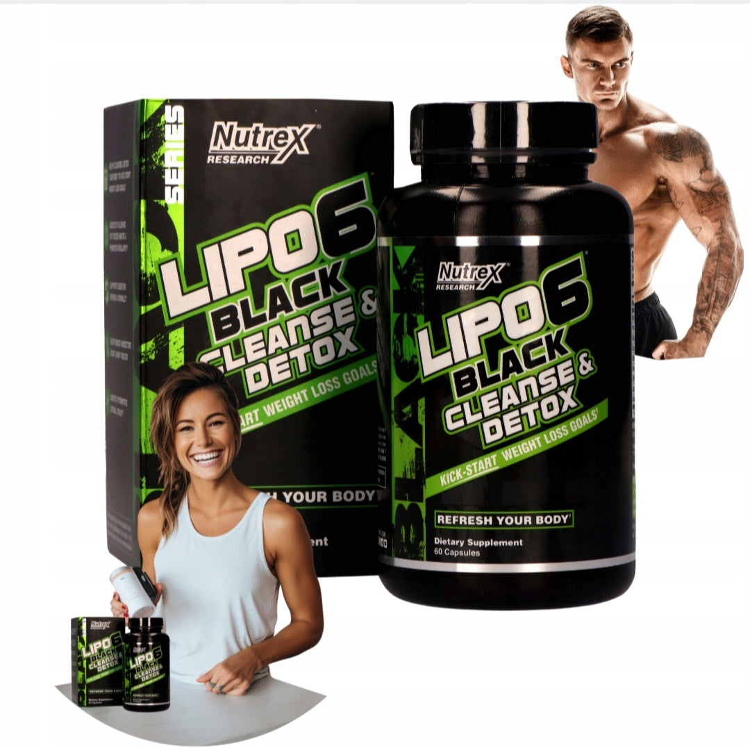 Nutrex Detoksikuojantis probiotikas Svorio metimui 60 kaps. Lipo 6 Black Cleanse