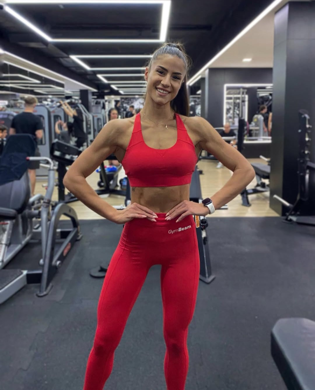 GymBeam Limitless Raudonos tamprės