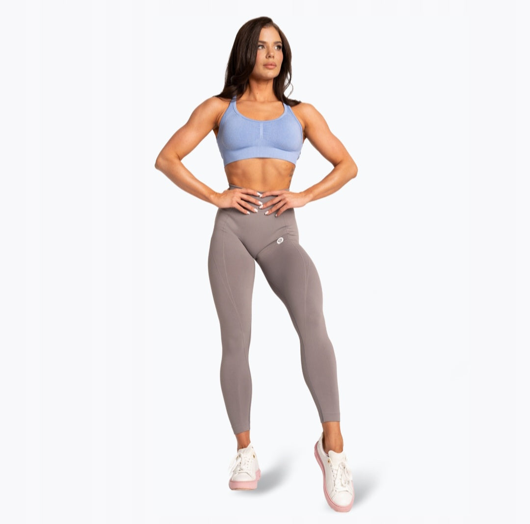 Gym Glamour Scrunch Pilkos tamprės