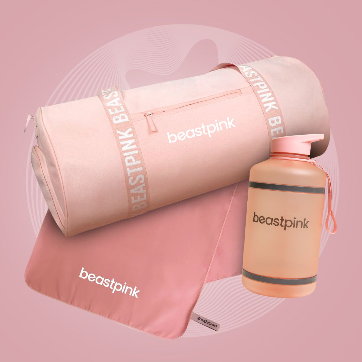 Beastpink Barrel Baby Pink sportinis krepšys 30L