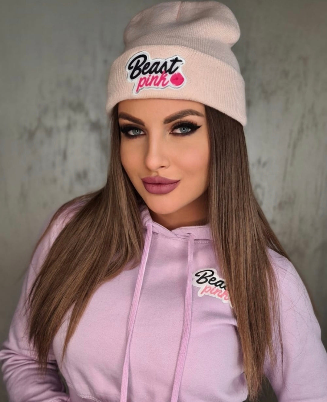 BeastPink universali rožinė kepurė