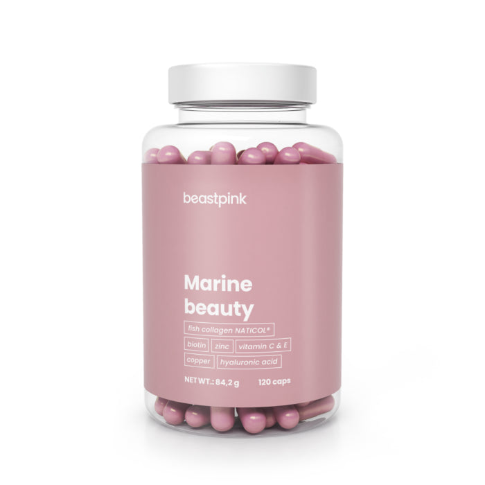 Kolagenas BeastPink Marine Beauty, 120 kaps.