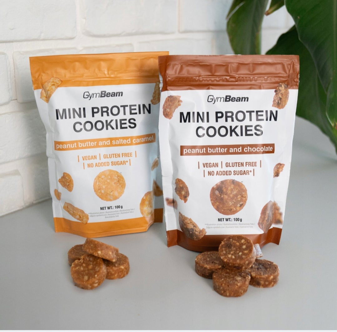 Gymbeam Mini Baltyminiai sausainiai 100g