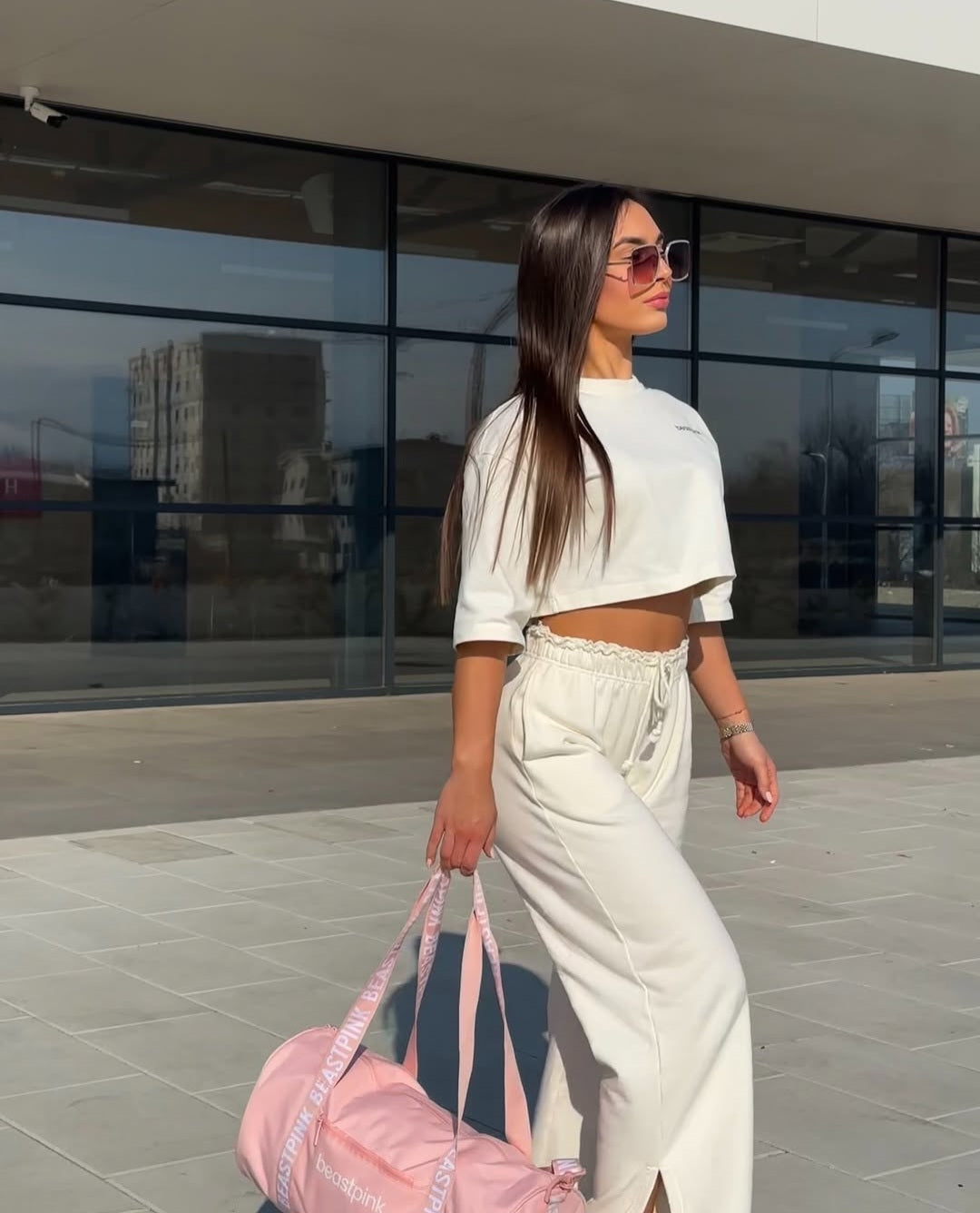 Beastpink Barrel Baby Pink sportinis krepšys 30L