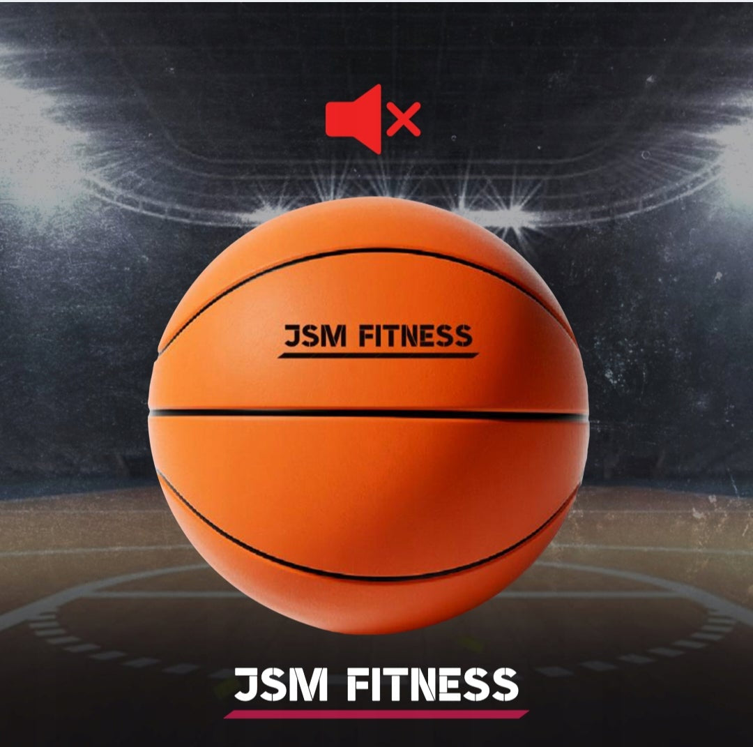 Tylus krepšinio kamuolys Silent Ball 24 cm, 7 dydis, JSM Fitness Silent Ball