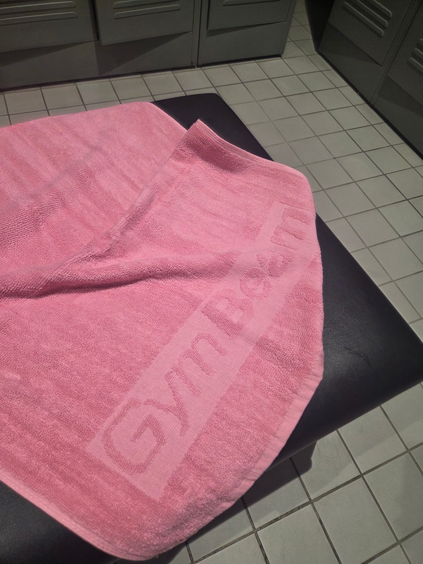 Sportinis rankšluostis „Fitness“ medvilninis 50x90 cm, rožinis, sportinis, „GymBeam“