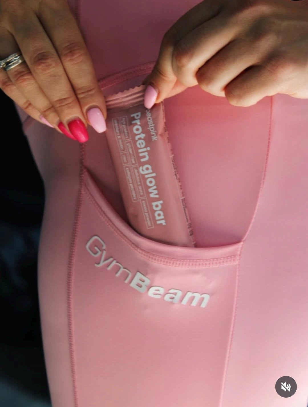 GymBeam Mesh Panel rožinės tamprės