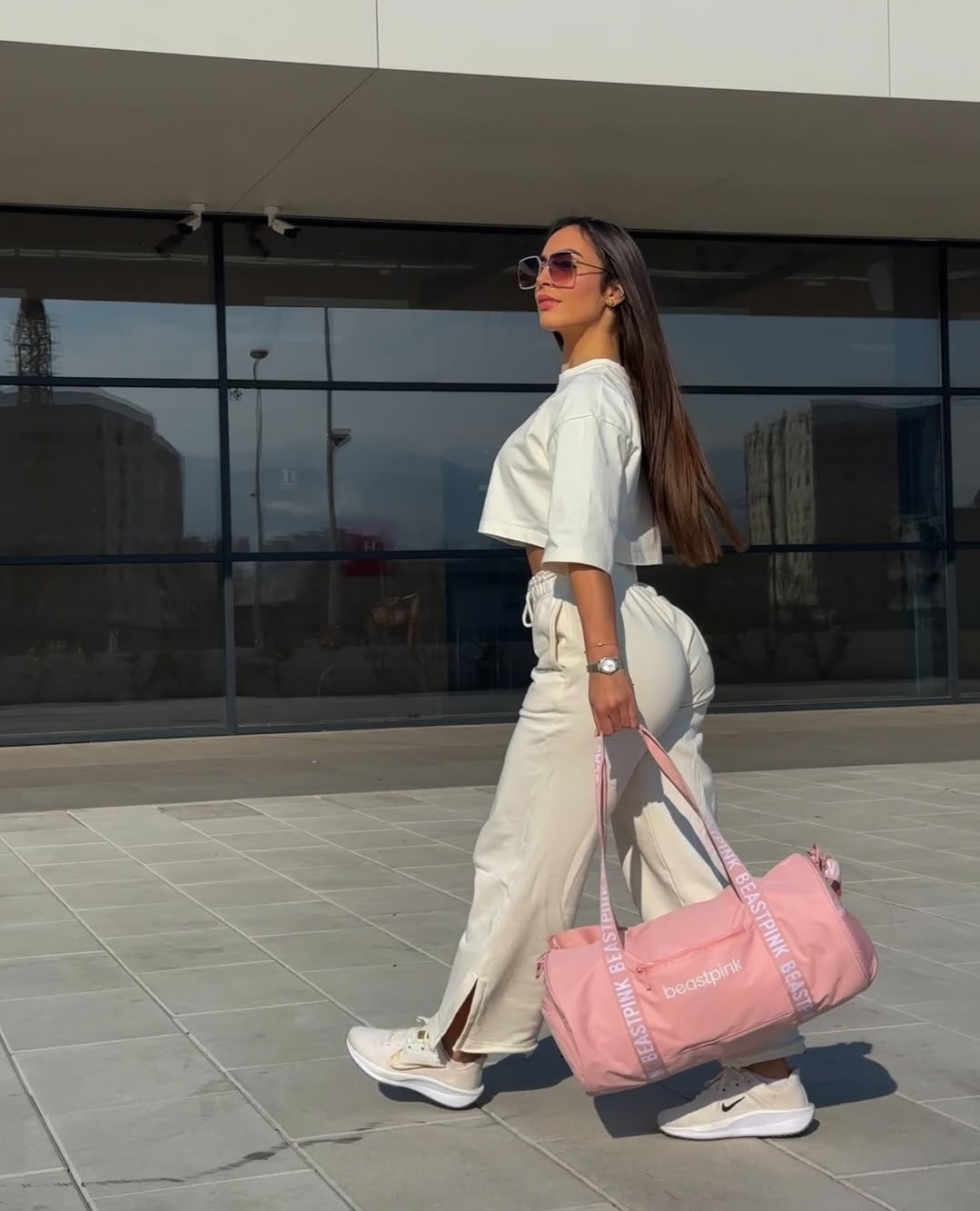 Beastpink Barrel Baby Pink sportinis krepšys 30L
