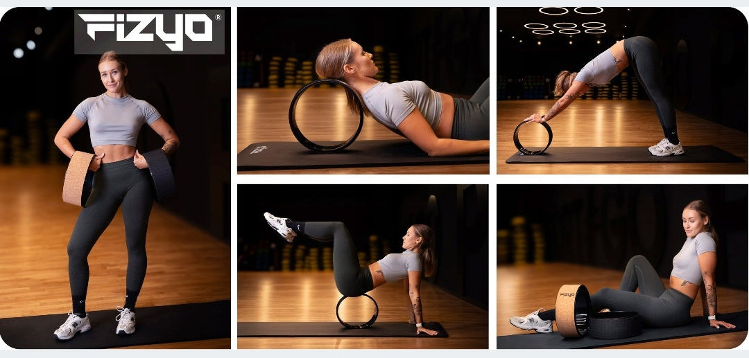 FIZYO Yoga Wheel Roller Fitness Mankštos Pilateso žiedas Yoga Wheel