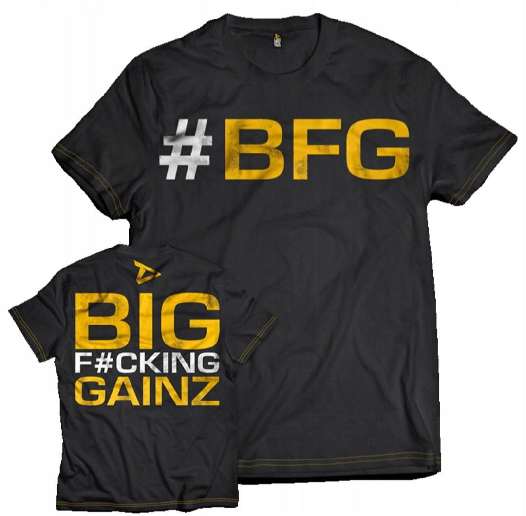 Dedicated Juodi vyriški marškinėliai BIG F#CKING GAINZ