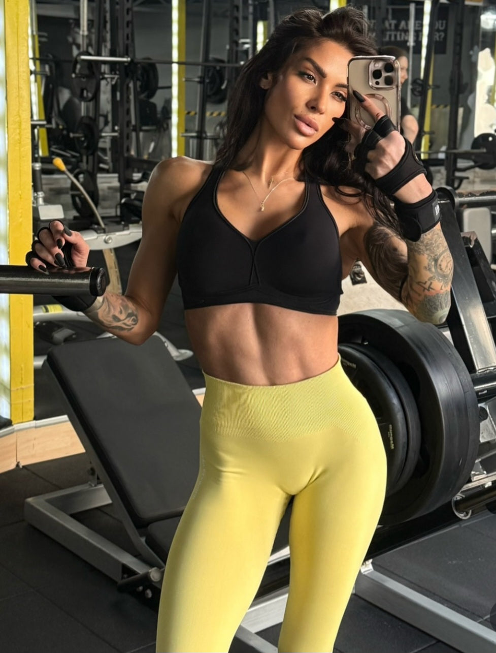 Gym Glamour Golden Hour Tamprės Geltonos