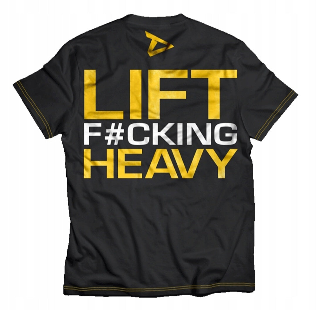 Dedicated Juodi Basic vyriški marškinėliai LIFT F#CKING HEAVY