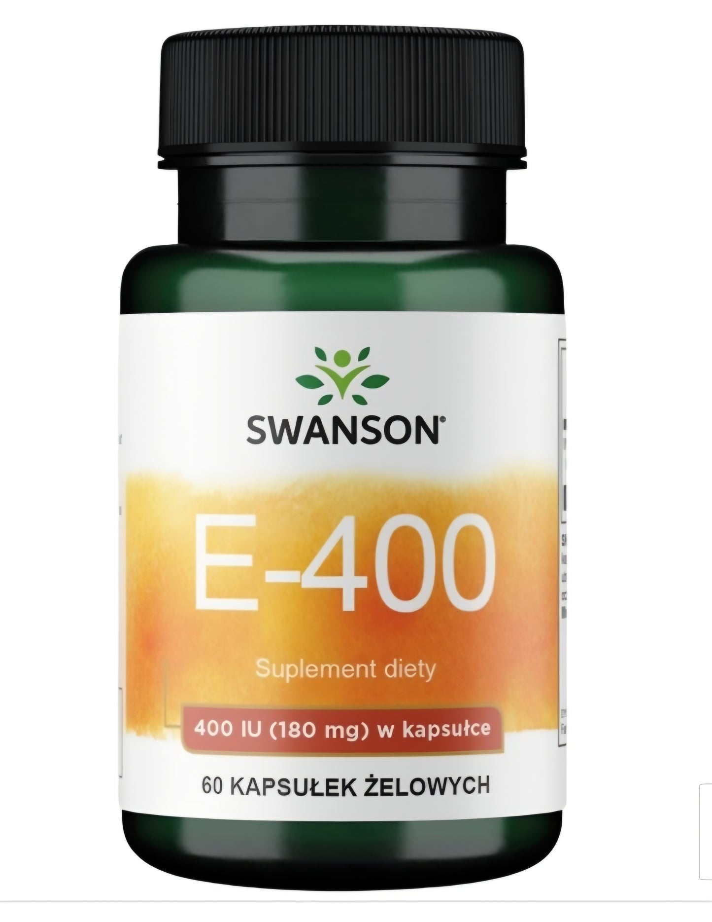 Swanson Vitaminas E 400IU 60 gelio kapsulių sveikai ir jaunatviškai odai