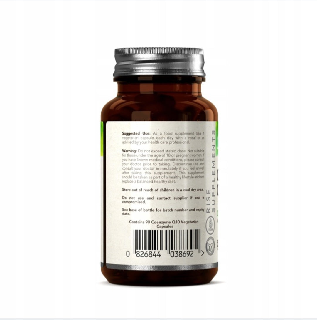 Rise Supplements Kofermentas Q10 (ubichinonas) 90 kapsulių po 100 mg