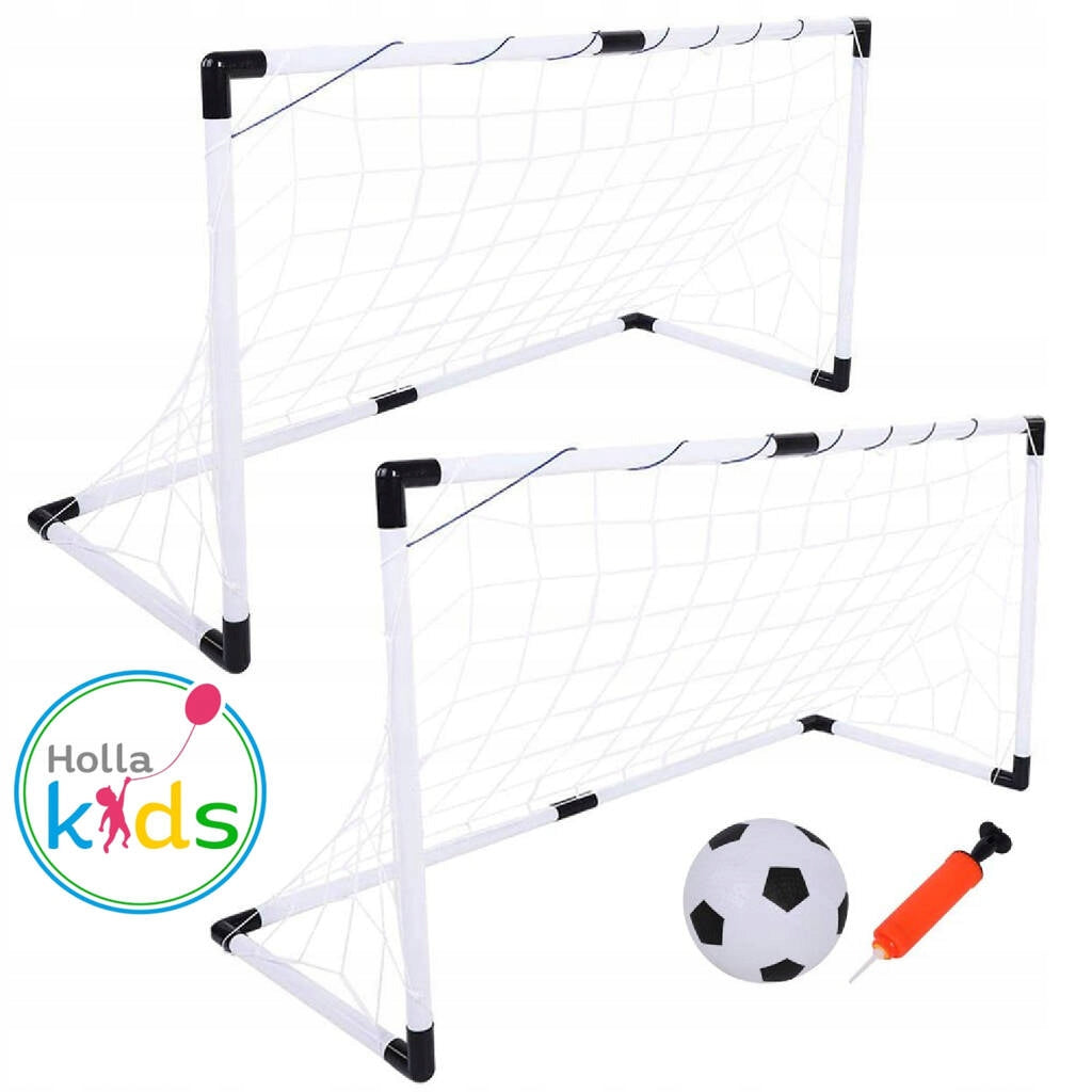 Dviejų futbolo vartų rinkinys 90x62x74 cm