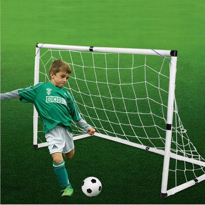Dviejų futbolo vartų rinkinys 90x62x74 cm
