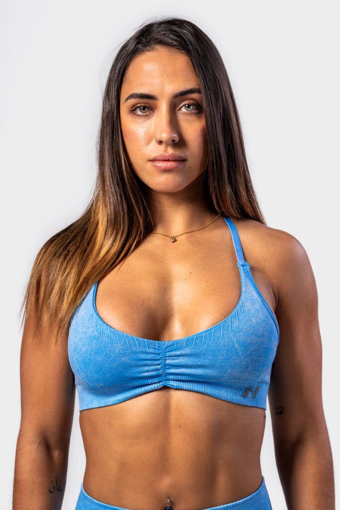 NEBBIA Medium-Support  TOTALLY SEAMLESS Sportinė Liemenėlė / Braletė, Mėlyna