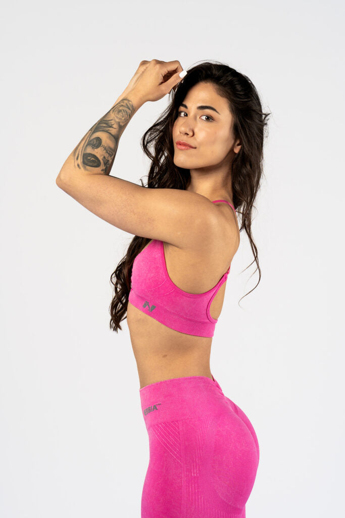 NEBBIA Medium-Support  TOTALLY SEAMLESS Sportinė Liemenėlė / Braletė, Rožinė
