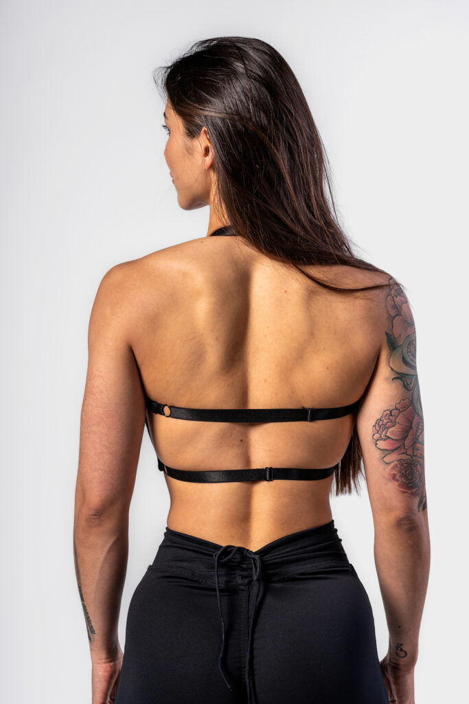 NEBBIA Deni x NEBBIA Crop top palaidinė, Juoda