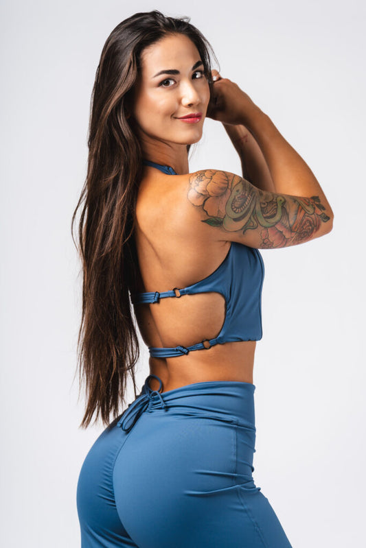 NEBBIA Deni x NEBBIA Crop top palaidinė, Mėlyna