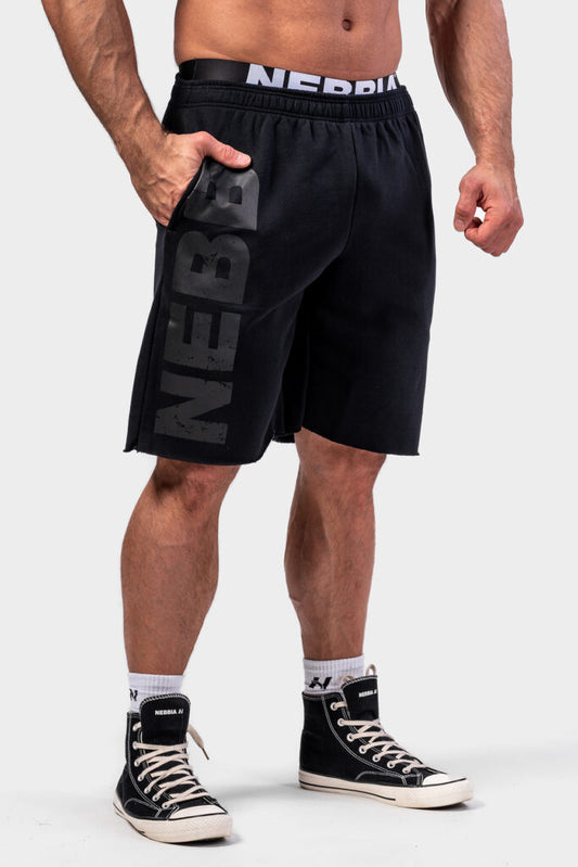 NEBBIA NO BS Black Šortai, juodi