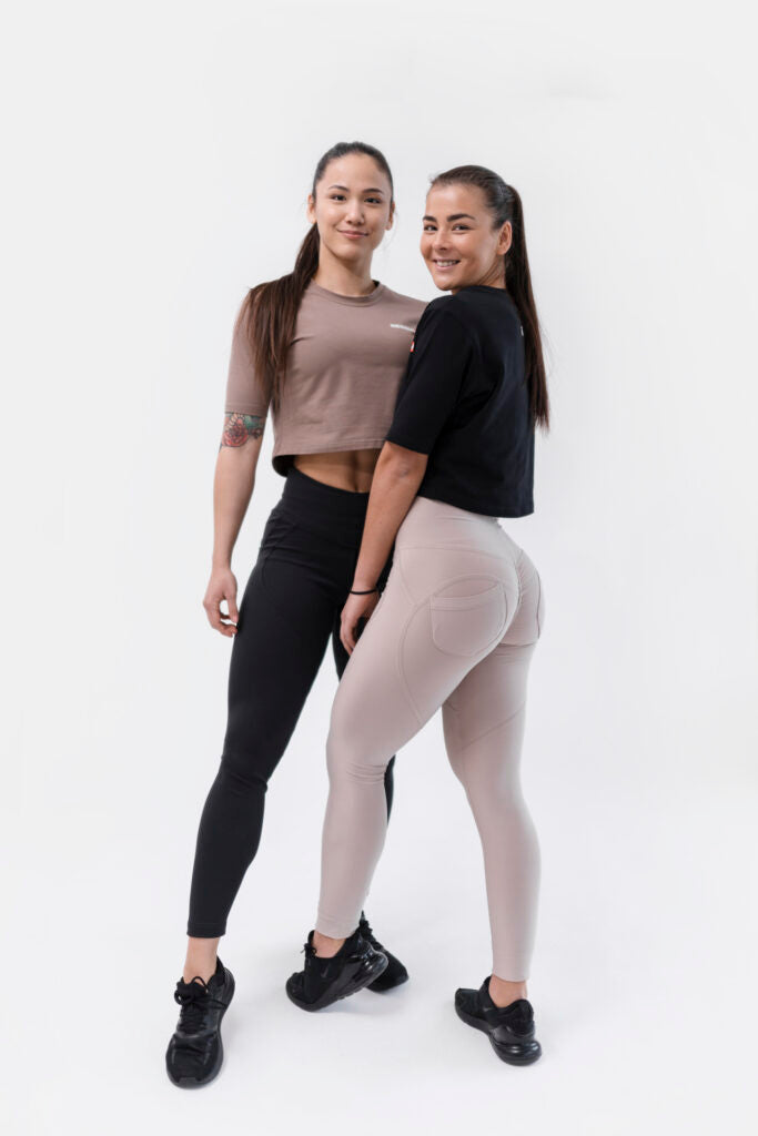 NEBBIA Bubble Butt Formuojančios Kelnės, smėlio