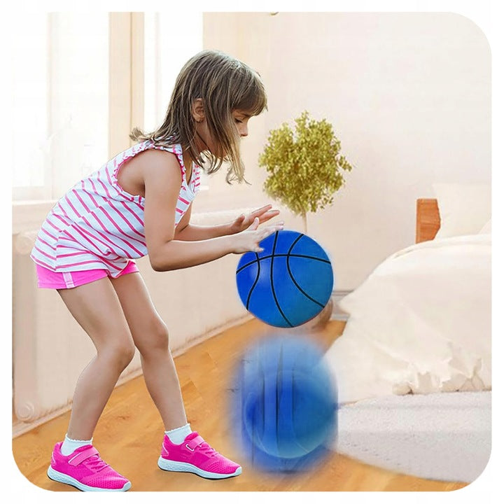 Silent Ball Tylus krepšinio kamuolys 18 cm, 3 dydis, Mėlynas