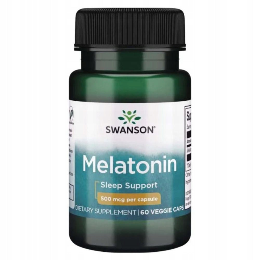 Swanson Melatoninas500 mcg 60 kaps.