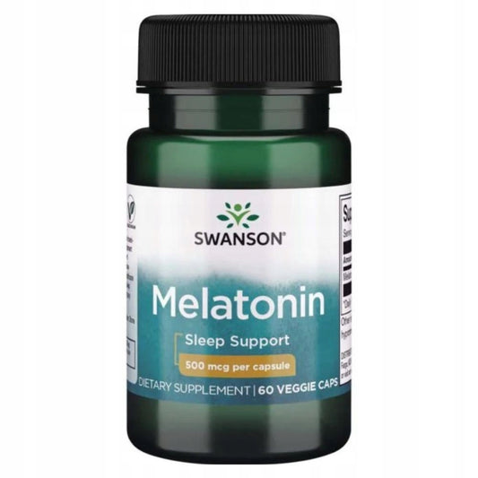 Swanson Melatoninas500 mcg 60 kaps.