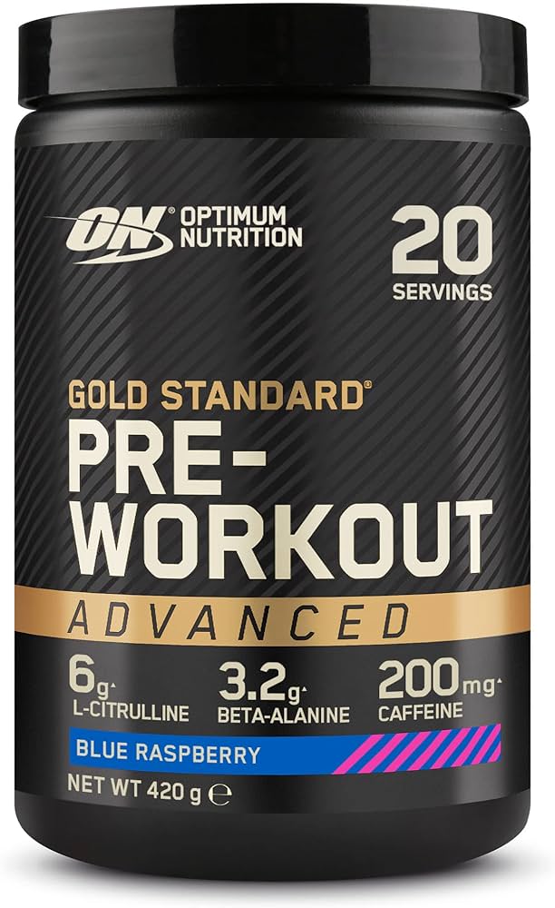 Optimum Nutrition Advanced Preworkout stimuliantas 420g Mėlynųjų Aviečių