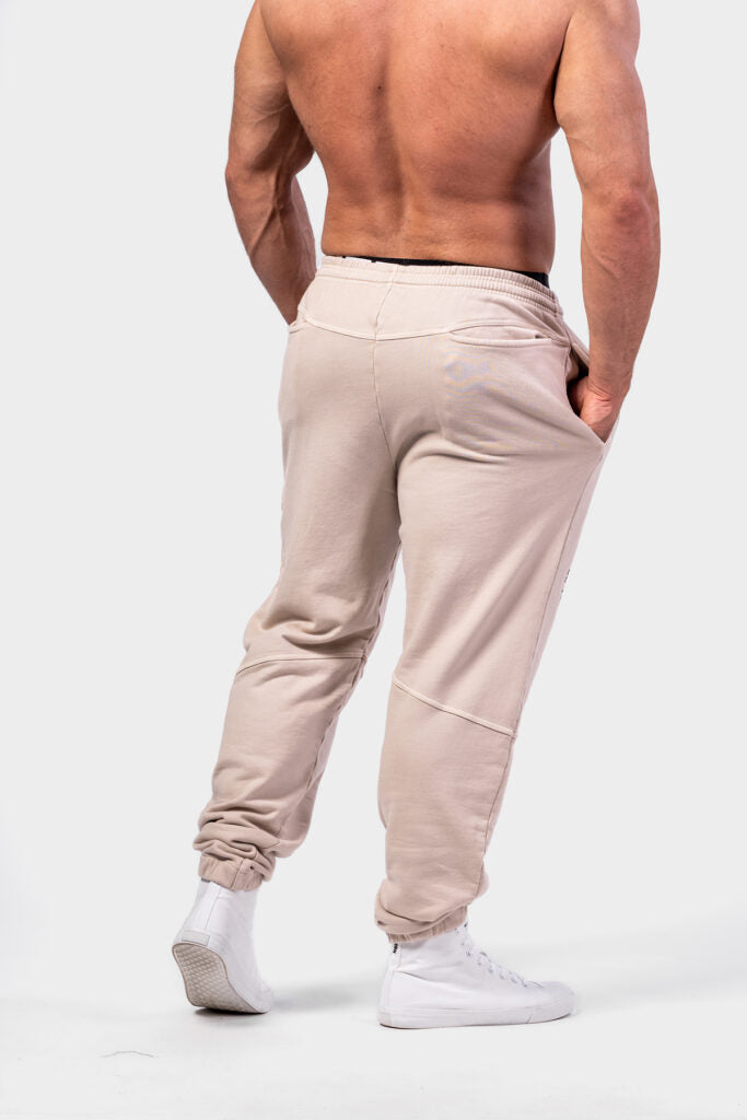 NEBBIA Oversized Washed  LEGEND OLYMPIA laisvos kelnės, šviesiai pilkos