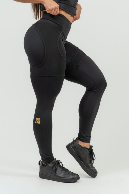 NEBBIA INTENSE Mesh Gold Black/Gold tamprės, juodos