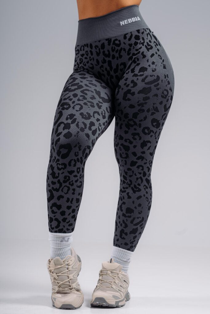 NEBBIA Animal Primal Formuojančios Push Up Tamprės , juodos