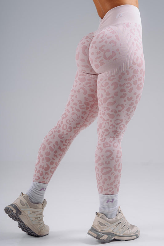 NEBBIA Leopard Primal Formuojančios Push Up Tamprės, rožinės