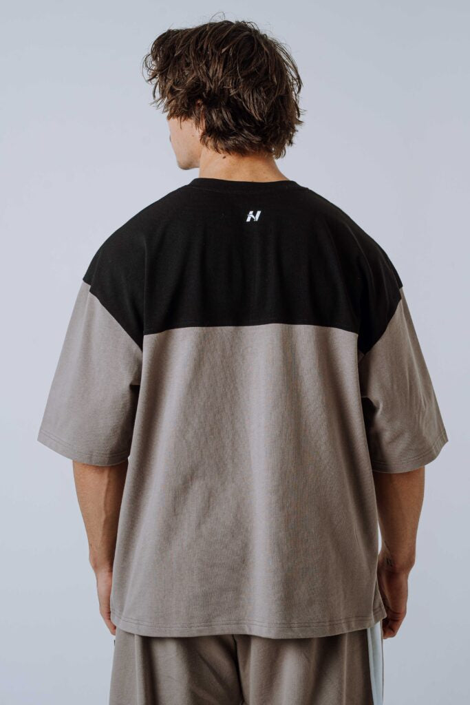 NEBBIA Oversized Tee POWER  marškinėliai, šviesiai rudi