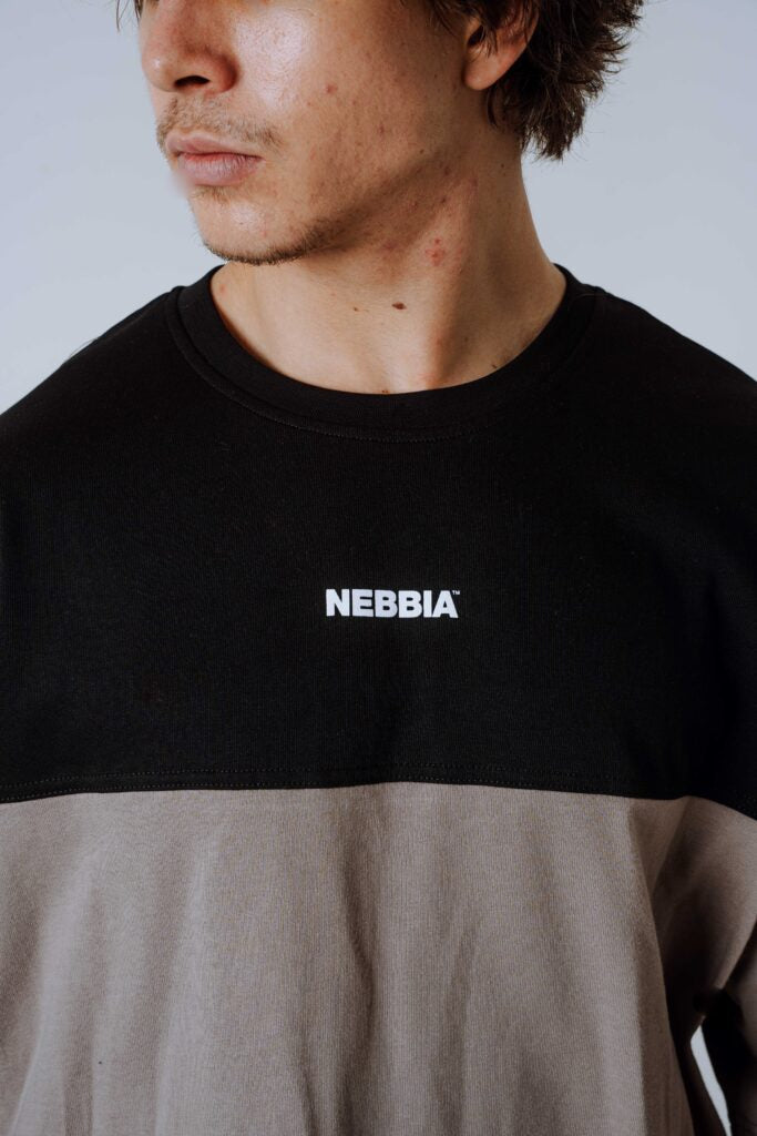 NEBBIA Oversized Tee POWER  marškinėliai, šviesiai rudi