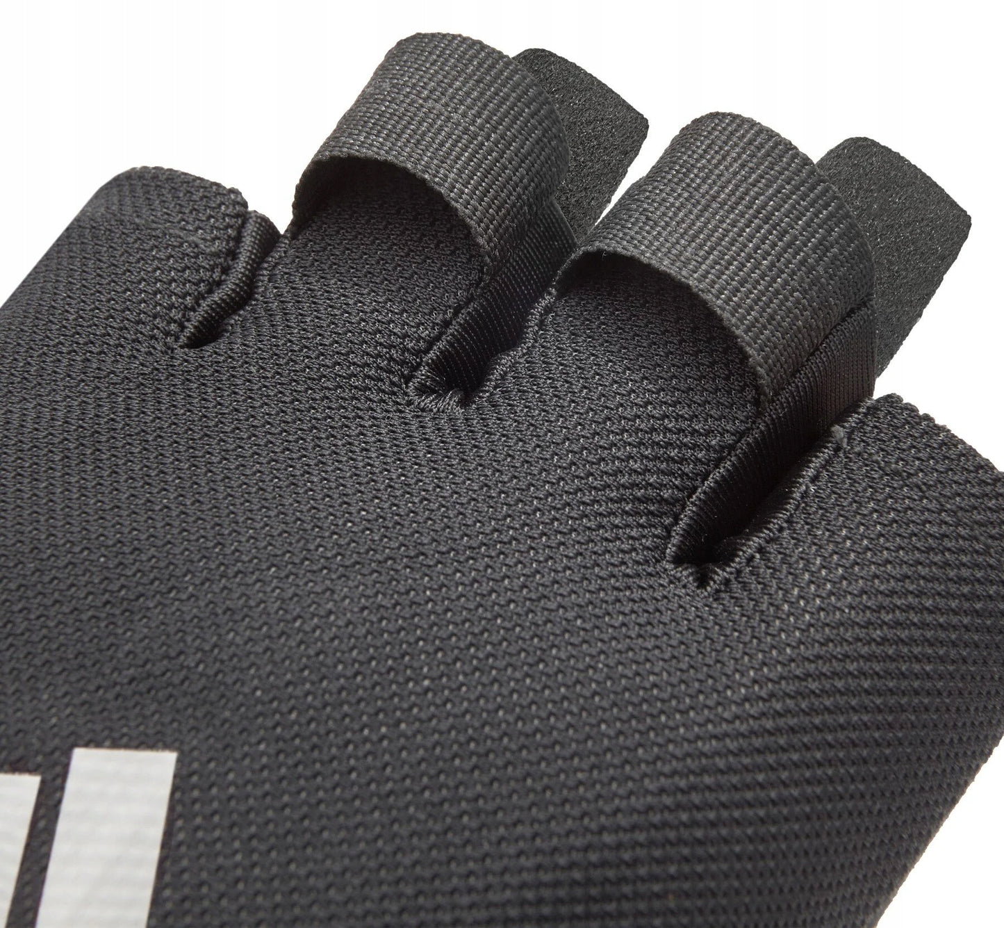 Unisex ADIDAS Essential treniruočių pirštinės (M dydis) juodos ir baltos