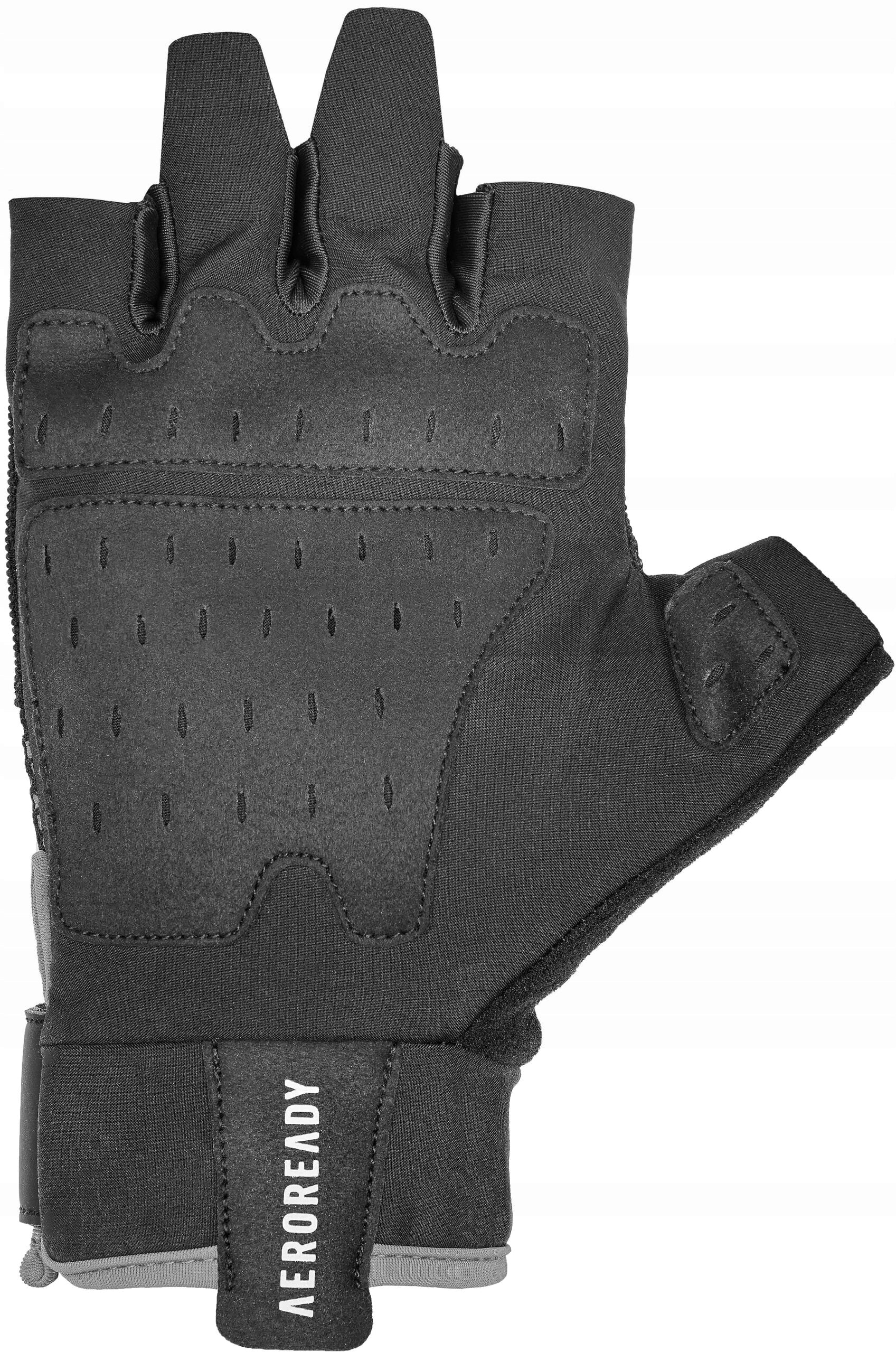 Unisex ADIDAS sportinės pirštinės (M dydis) juodos/pilkos